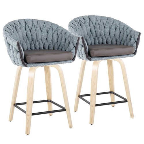 Braided Matisse Fixed-height Counter Stool - Set Of 2